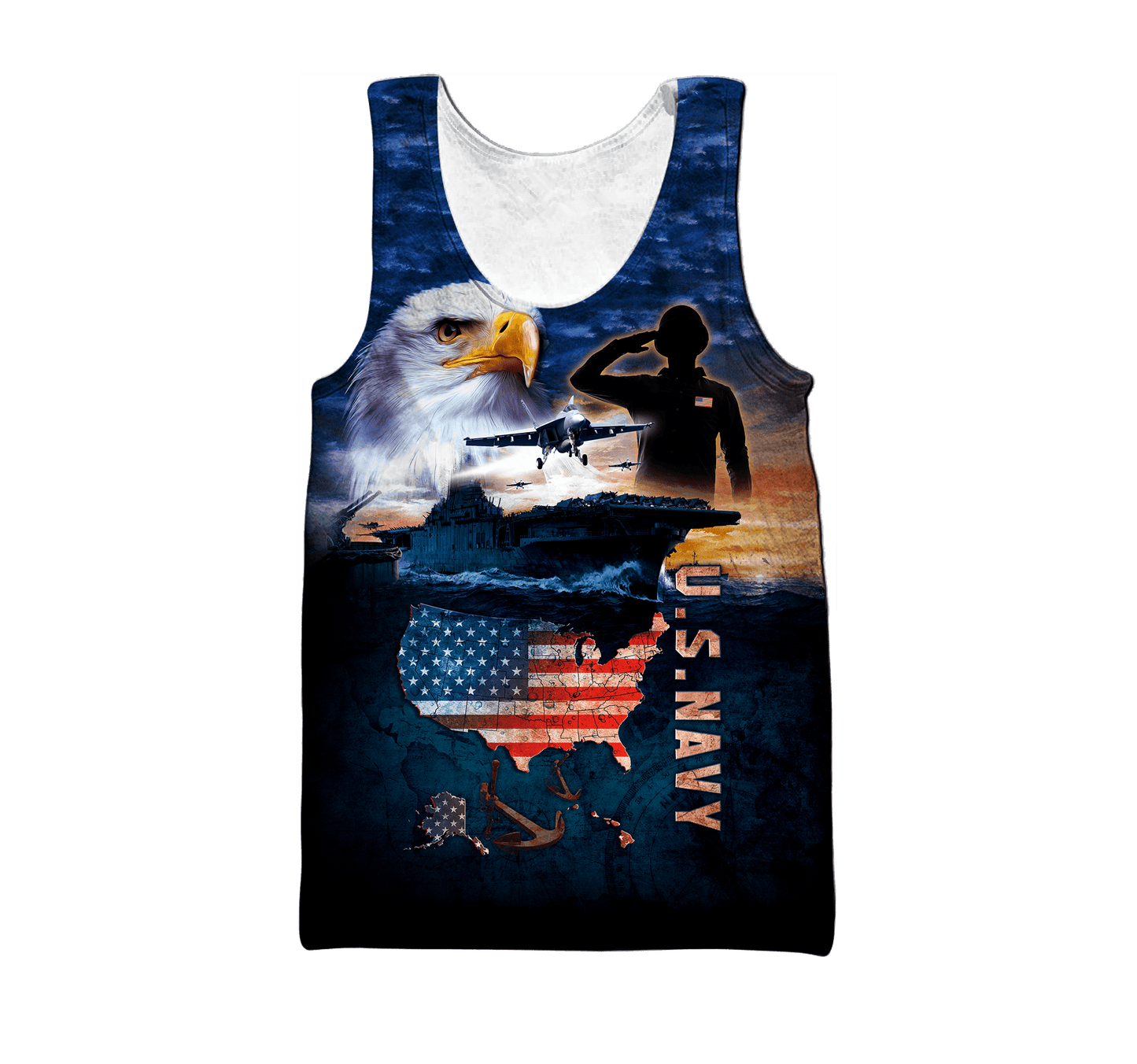 Eagle US Navy 3D All Over Printed Unisex Shirts MH29072201- NA , Gifts for veterans