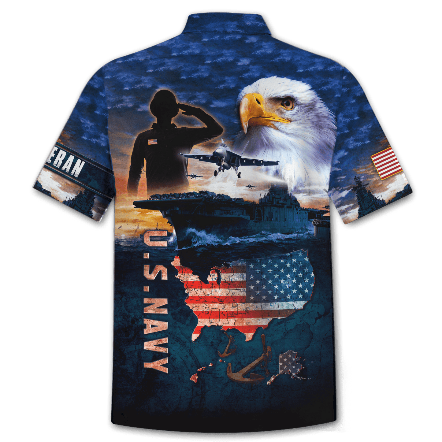 Eagle US Navy 3D All Over Printed Unisex Shirts MH29072201- NA , Gifts for veterans