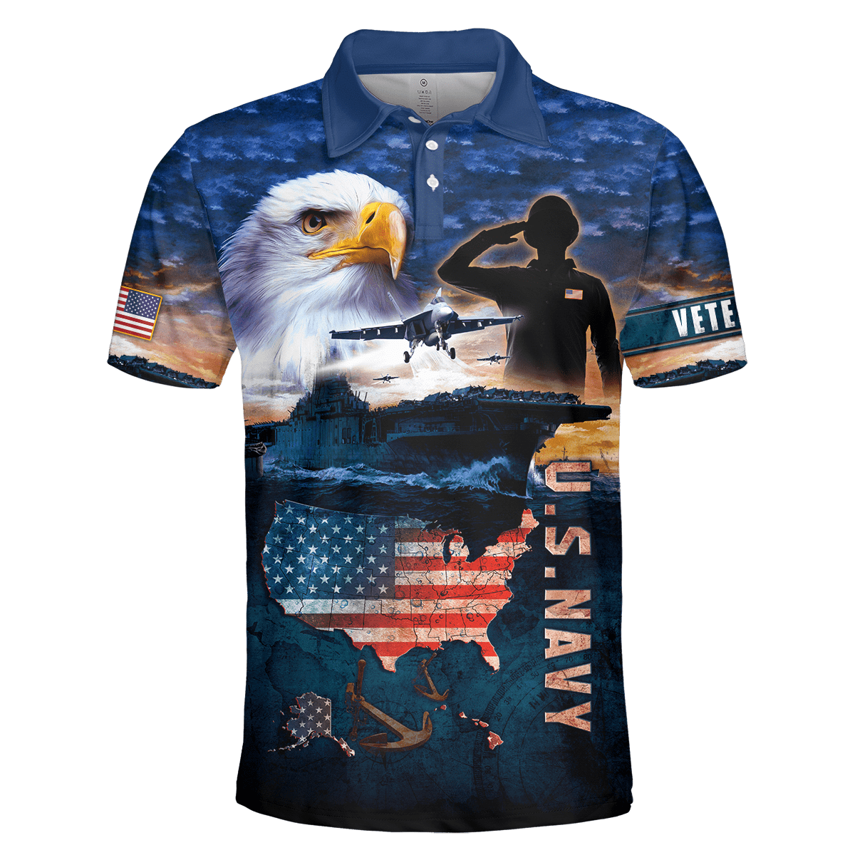 Eagle US Navy 3D All Over Printed Unisex Shirts MH29072201- NA , Gifts for veterans