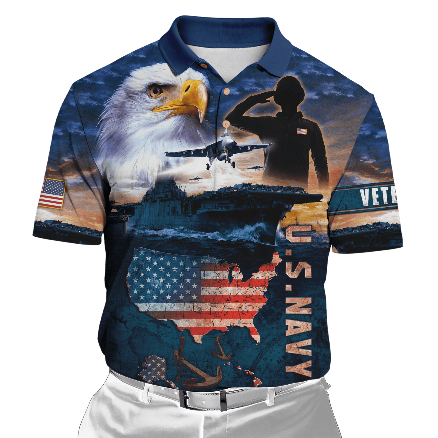 Eagle US Navy 3D All Over Printed Unisex Shirts MH29072201- NA , Gifts for veterans
