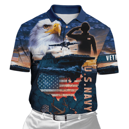 Eagle US Navy 3D All Over Printed Unisex Shirts MH29072201- NA , Gifts for veterans