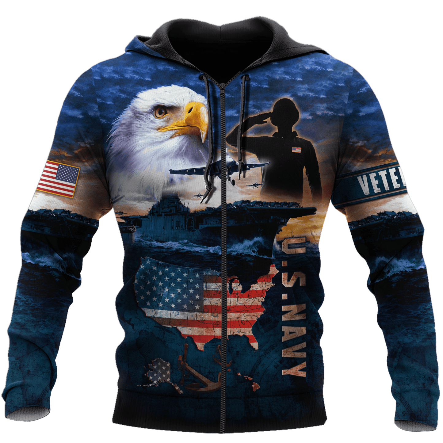 Eagle US Navy 3D All Over Printed Unisex Shirts MH29072201- NA , Gifts for veterans