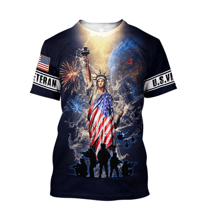 Eagle US Veteran 3D All Over Printed Unisex Shirts MH29072203 - VET , Gifts for veterans
