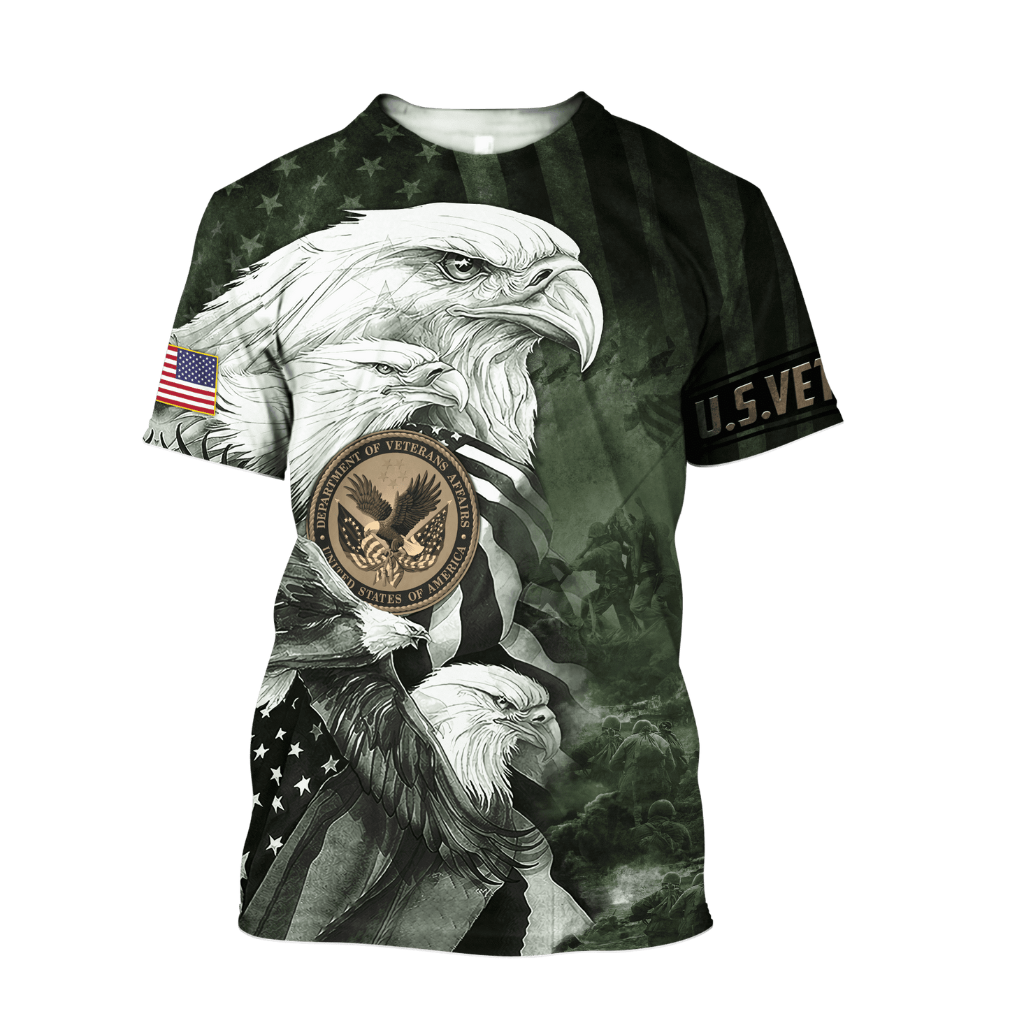 All Over Printed U.S Veteran Unisex Shirts MON25072201-VET , Gifts for veterans