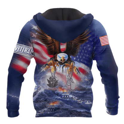 All Over Printed U.S Navy Veteran Unisex Shirts MON26072201- NA , Gifts for veterans