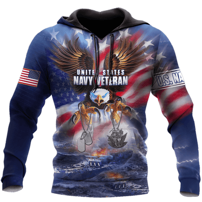 All Over Printed U.S Navy Veteran Unisex Shirts MON26072201- NA , Gifts for veterans