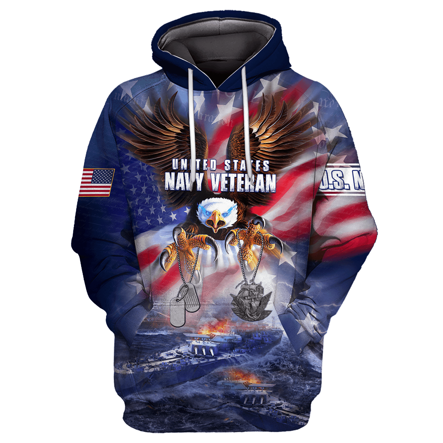 All Over Printed U.S Navy Veteran Unisex Shirts MON26072201- NA , Gifts for veterans