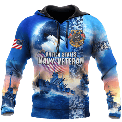 All Over Printed U.S Navy Veteran Unisex Shirts MON26072202- NA , Gifts for veterans