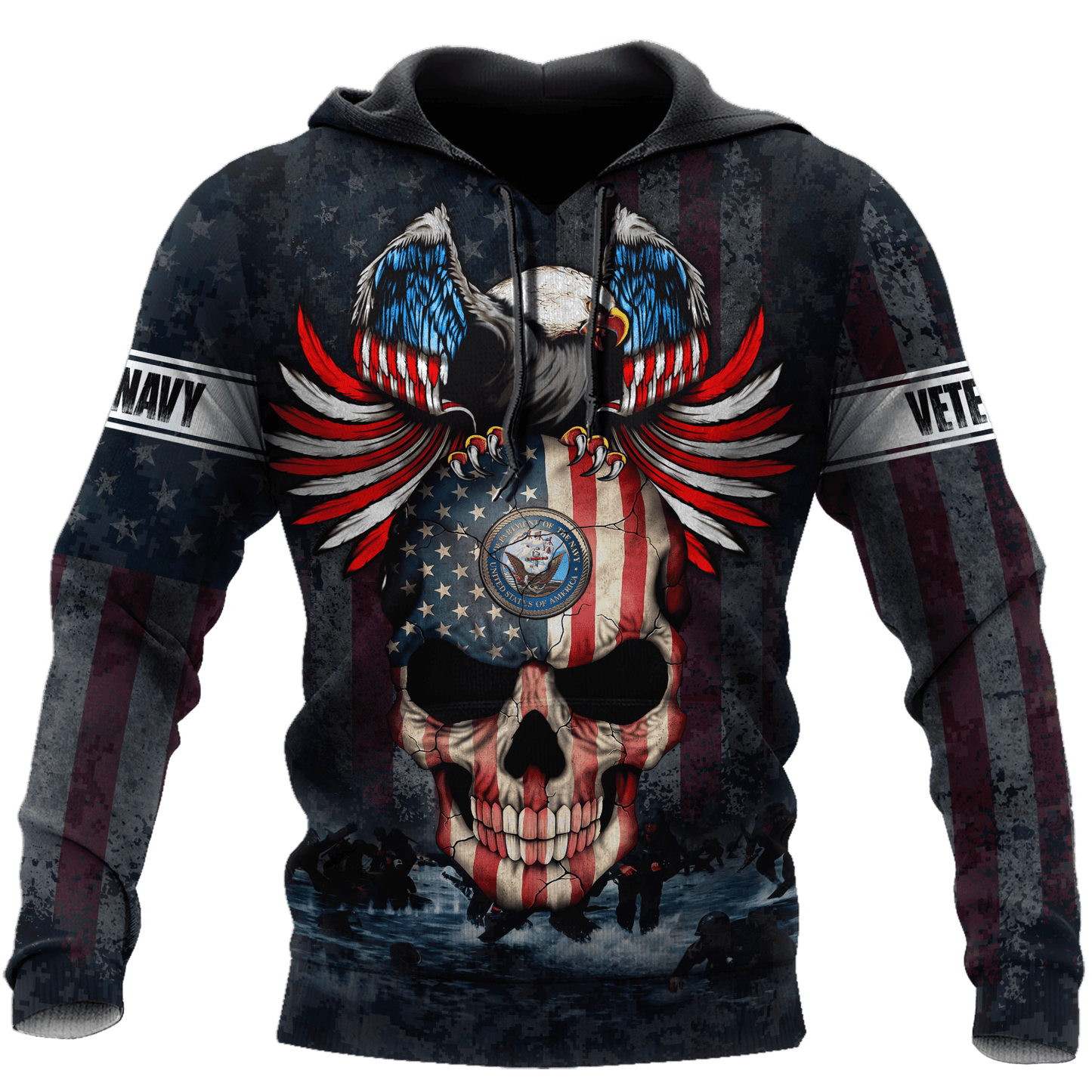 All Over Printed U.S Navy Veteran Unisex Shirts MON28072201- NA , Gifts for veterans