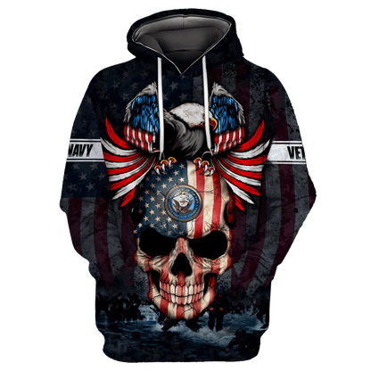 All Over Printed U.S Navy Veteran Unisex Shirts MON28072201- NA , Gifts for veterans