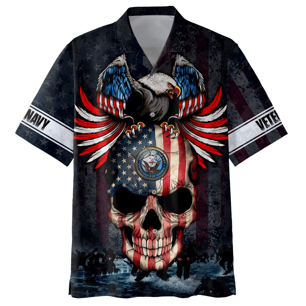 All Over Printed U.S Navy Veteran Unisex Shirts MON28072201- NA , Gifts for veterans