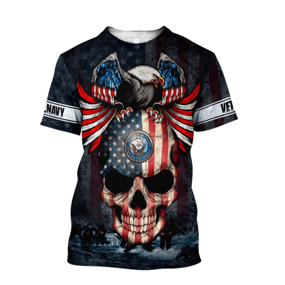 All Over Printed U.S Navy Veteran Unisex Shirts MON28072201- NA , Gifts for veterans