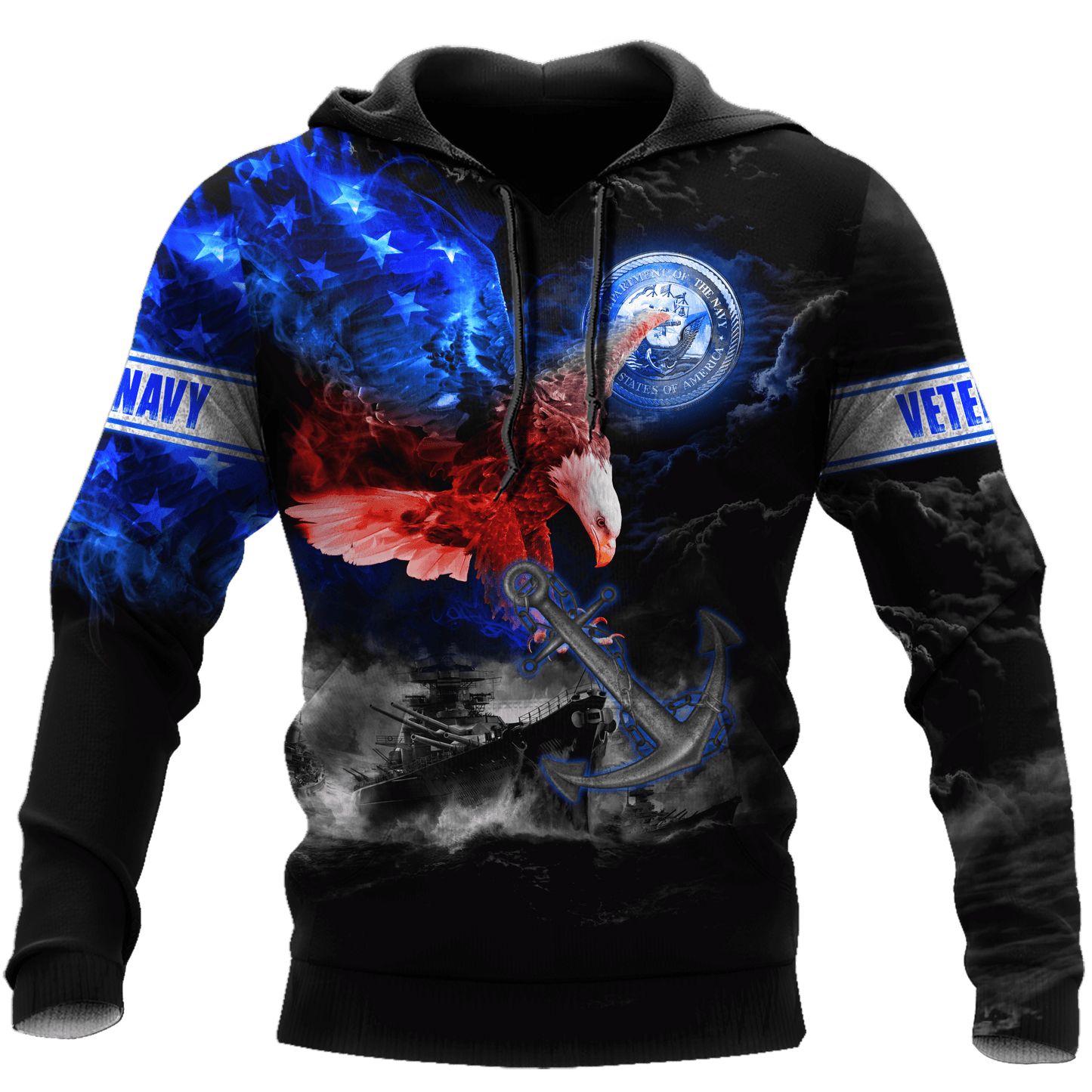 All Over Printed U.S Navy Veteran Unisex Shirts MON28072202- NA , Gifts for veterans
