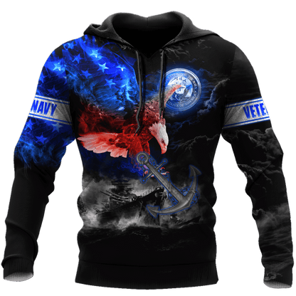 All Over Printed U.S Navy Veteran Unisex Shirts MON28072202- NA , Gifts for veterans