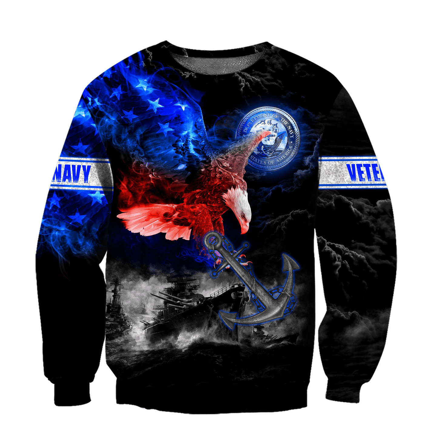 All Over Printed U.S Navy Veteran Unisex Shirts MON28072202- NA , Gifts for veterans