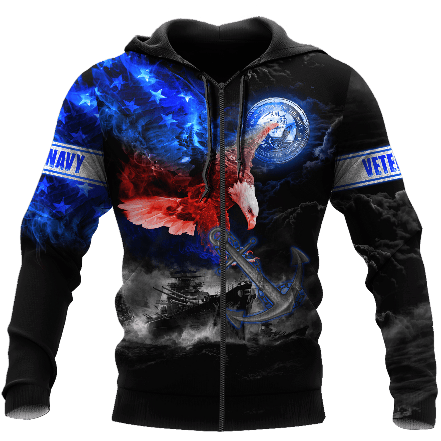 All Over Printed U.S Navy Veteran Unisex Shirts MON28072202- NA , Gifts for veterans