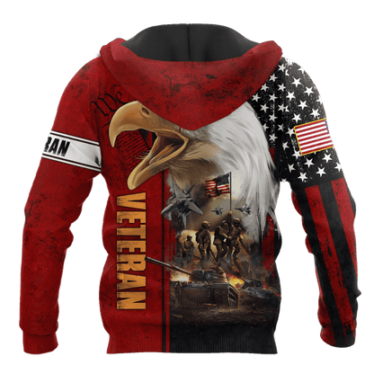 All Over Printed U.S Veteran Unisex Shirts MON29072202-VET , Gifts for veterans