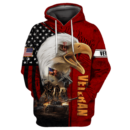 All Over Printed U.S Veteran Unisex Shirts MON29072202-VET , Gifts for veterans