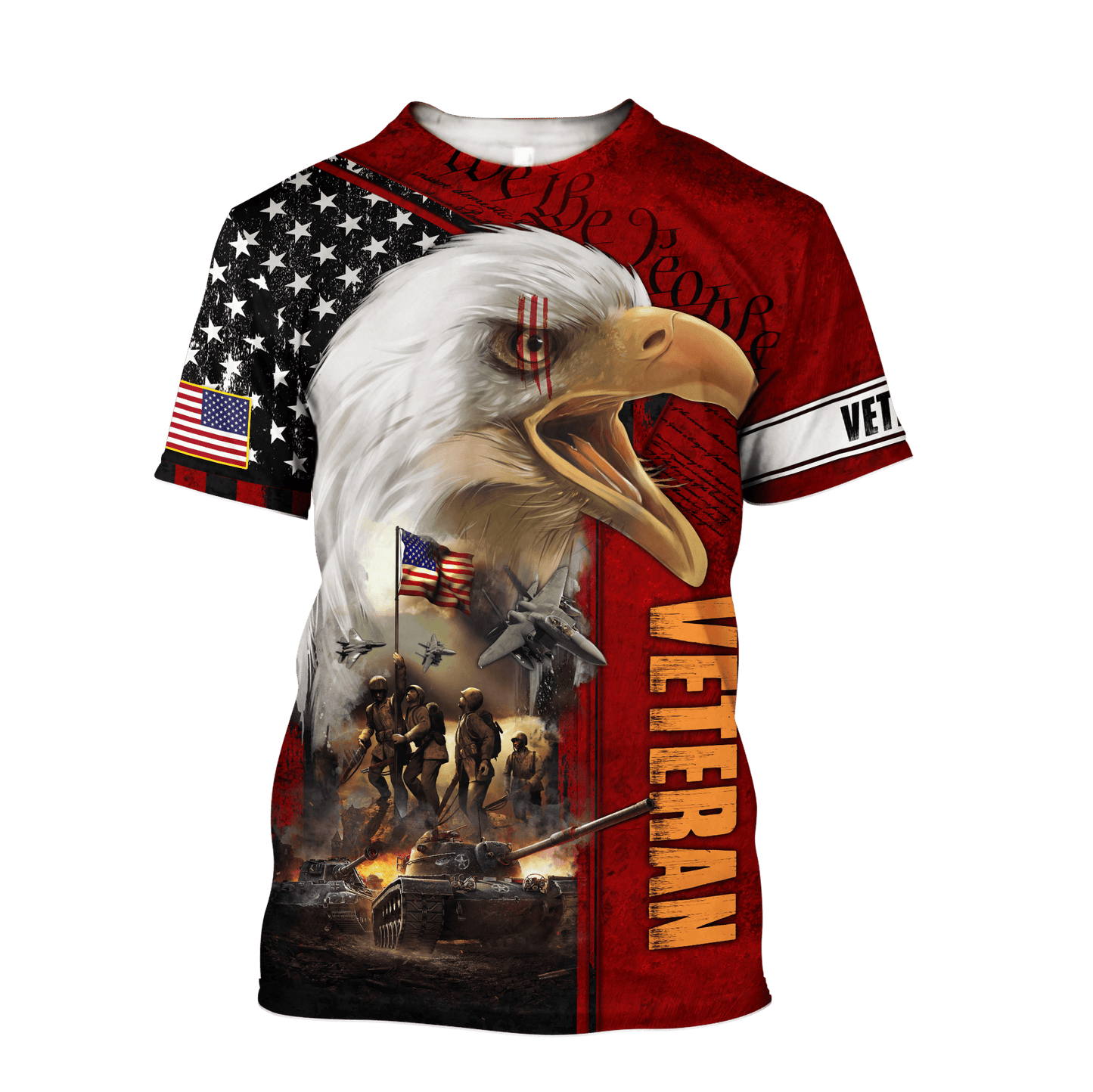 All Over Printed U.S Veteran Unisex Shirts MON29072202-VET , Gifts for veterans
