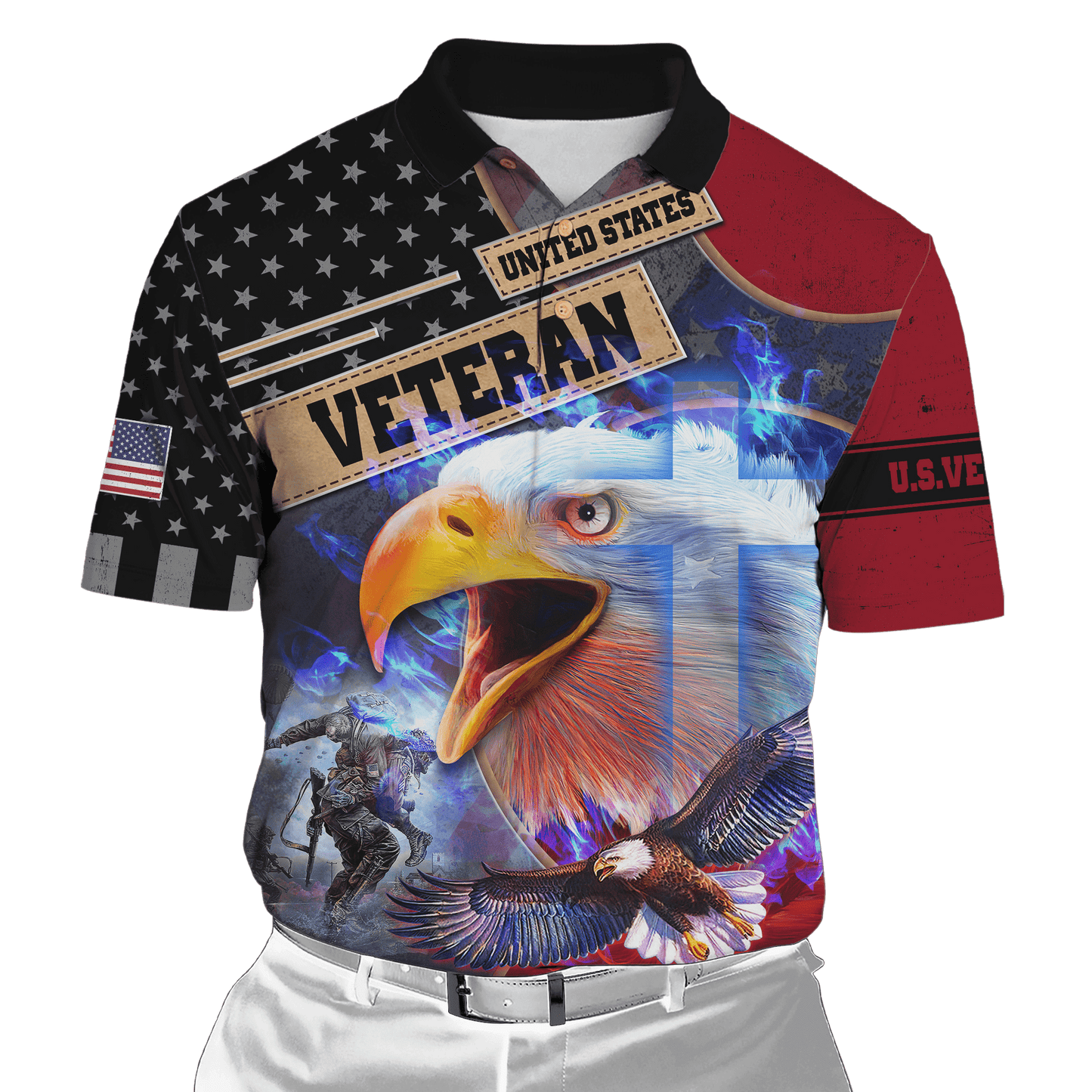 Eagle US Veteran 3D All Over Printed Unisex Shirts MH25072201 - VET , Gifts for veterans