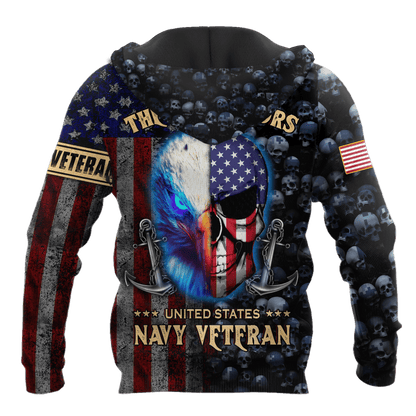 Eagle US Navy Veteran 3D All Over Printed Unisex Shirts MH02082201 - NA , Gifts for veterans