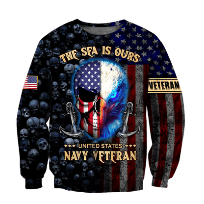 Eagle US Navy Veteran 3D All Over Printed Unisex Shirts MH02082201 - NA , Gifts for veterans