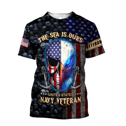 Eagle US Navy Veteran 3D All Over Printed Unisex Shirts MH02082201 - NA , Gifts for veterans