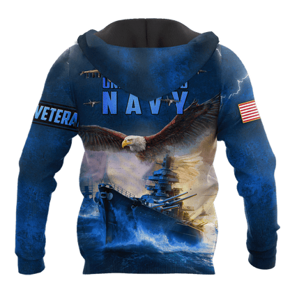 Eagle US Navy Veteran 3D All Over Printed Unisex Shirts MH02082202- NA , Gifts for veterans