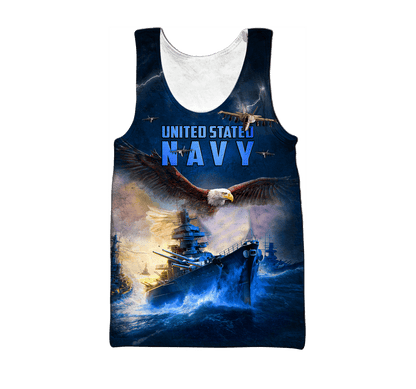Eagle US Navy Veteran 3D All Over Printed Unisex Shirts MH02082202- NA , Gifts for veterans