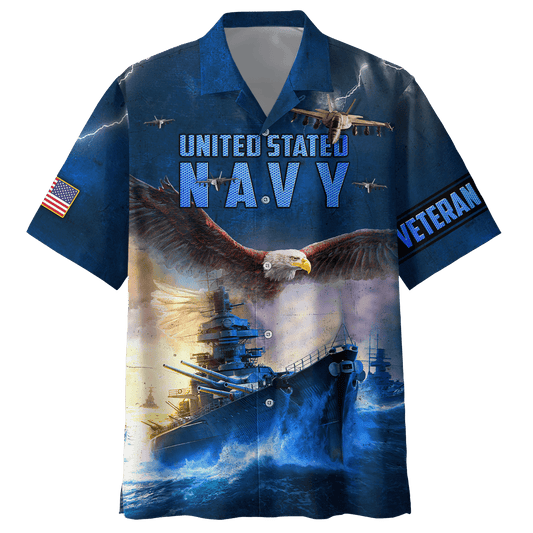 Eagle US Navy Veteran 3D All Over Printed Unisex Shirts MH02082202- NA , Gifts for veterans