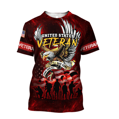 Eagle US Veteran 3D All Over Printed Unisex Shirts MH03082201 - VET , Gifts for veterans