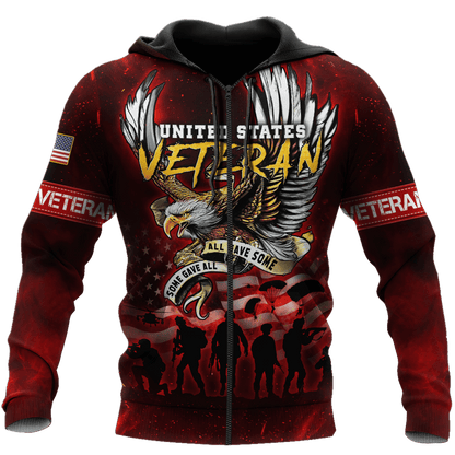 Eagle US Veteran 3D All Over Printed Unisex Shirts MH03082201 - VET , Gifts for veterans