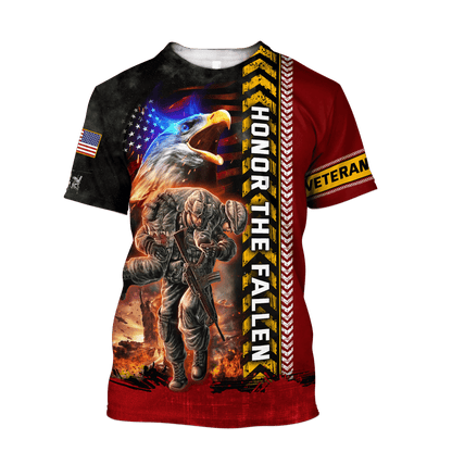 Honor The Fallen - U.S Veteran Unisex Shirts, easychoo.com