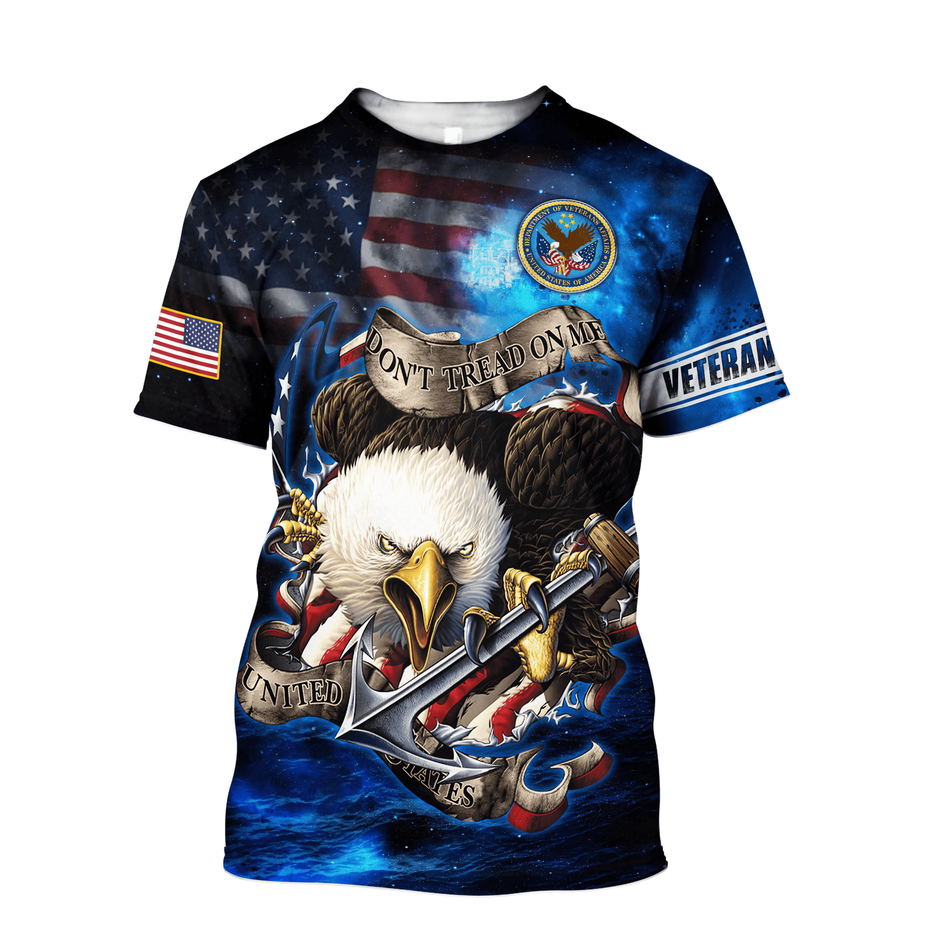 Don't Tread On Me - Veteran Hawaiian Shirt, easychoo.com