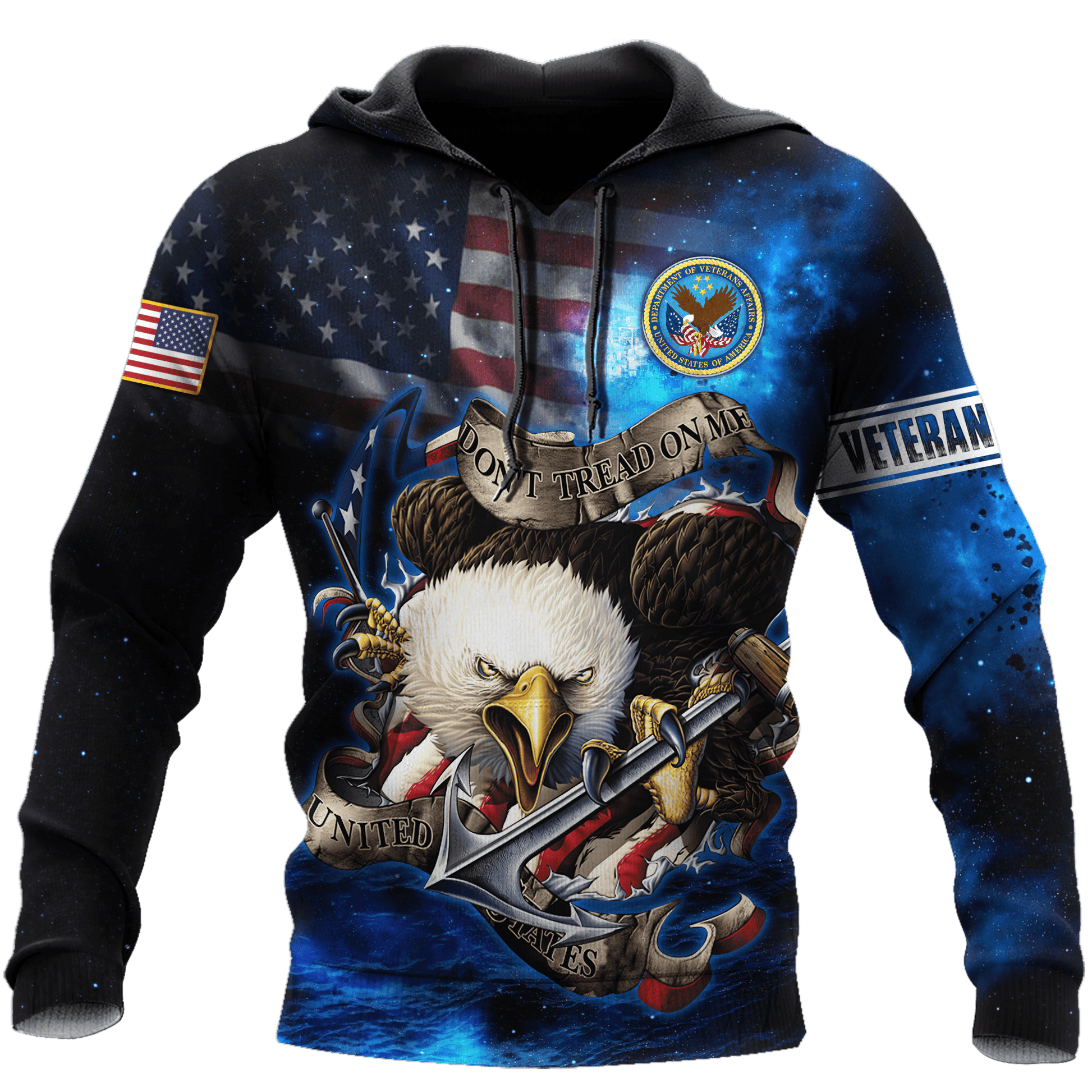 Don't Tread On Me - Veteran Hawaiian Shirt, easychoo.com