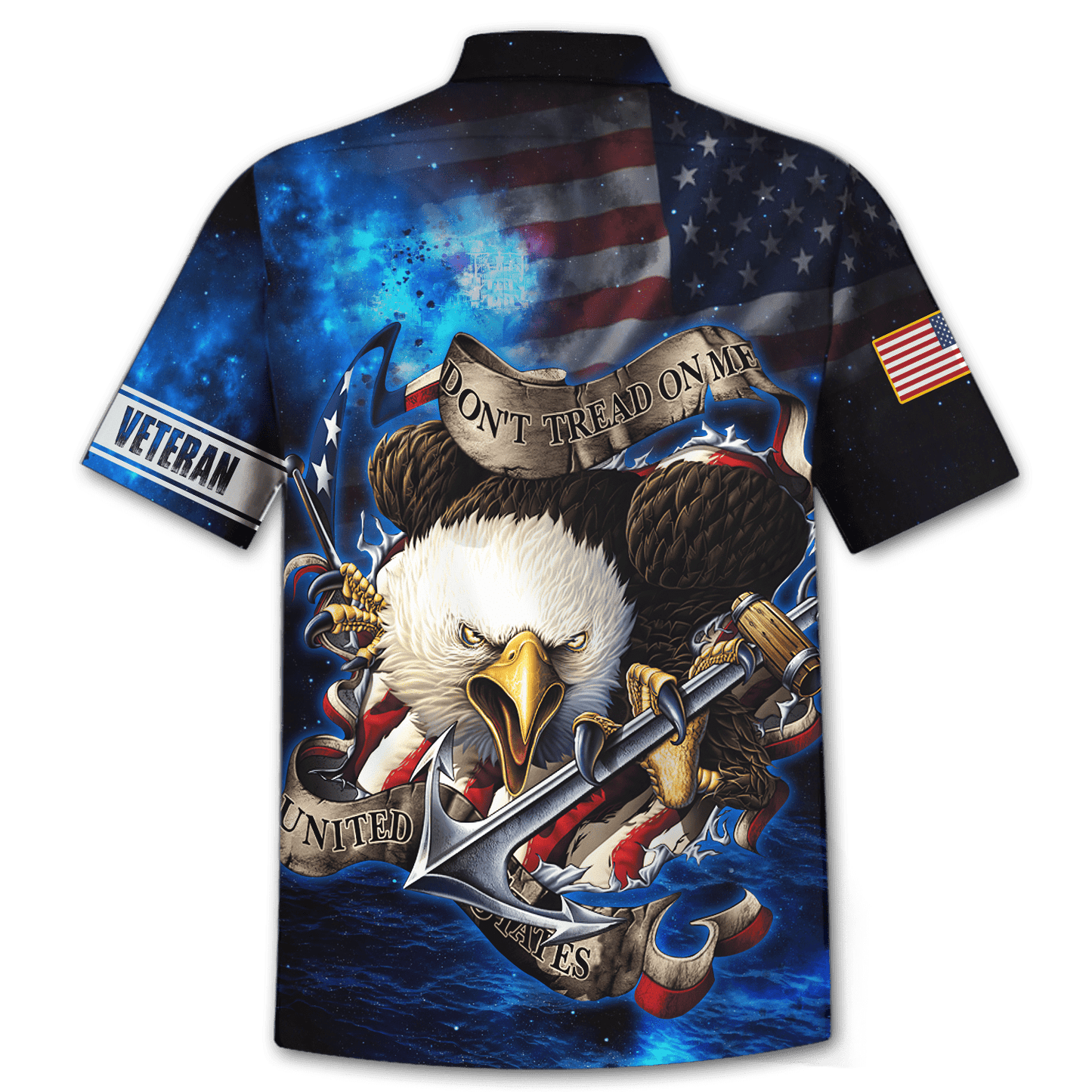 Don't Tread On Me - Veteran Hawaiian Shirt, easychoo.com