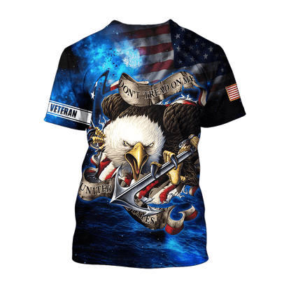 Don't Tread On Me - Veteran Hawaiian Shirt - MON08082201-VET , Gifts for veterans