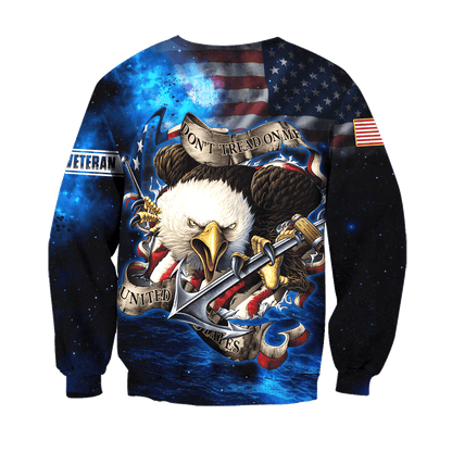 Don't Tread On Me - Veteran Zip Hoodie - MON08082201-VET , Gifts for veterans