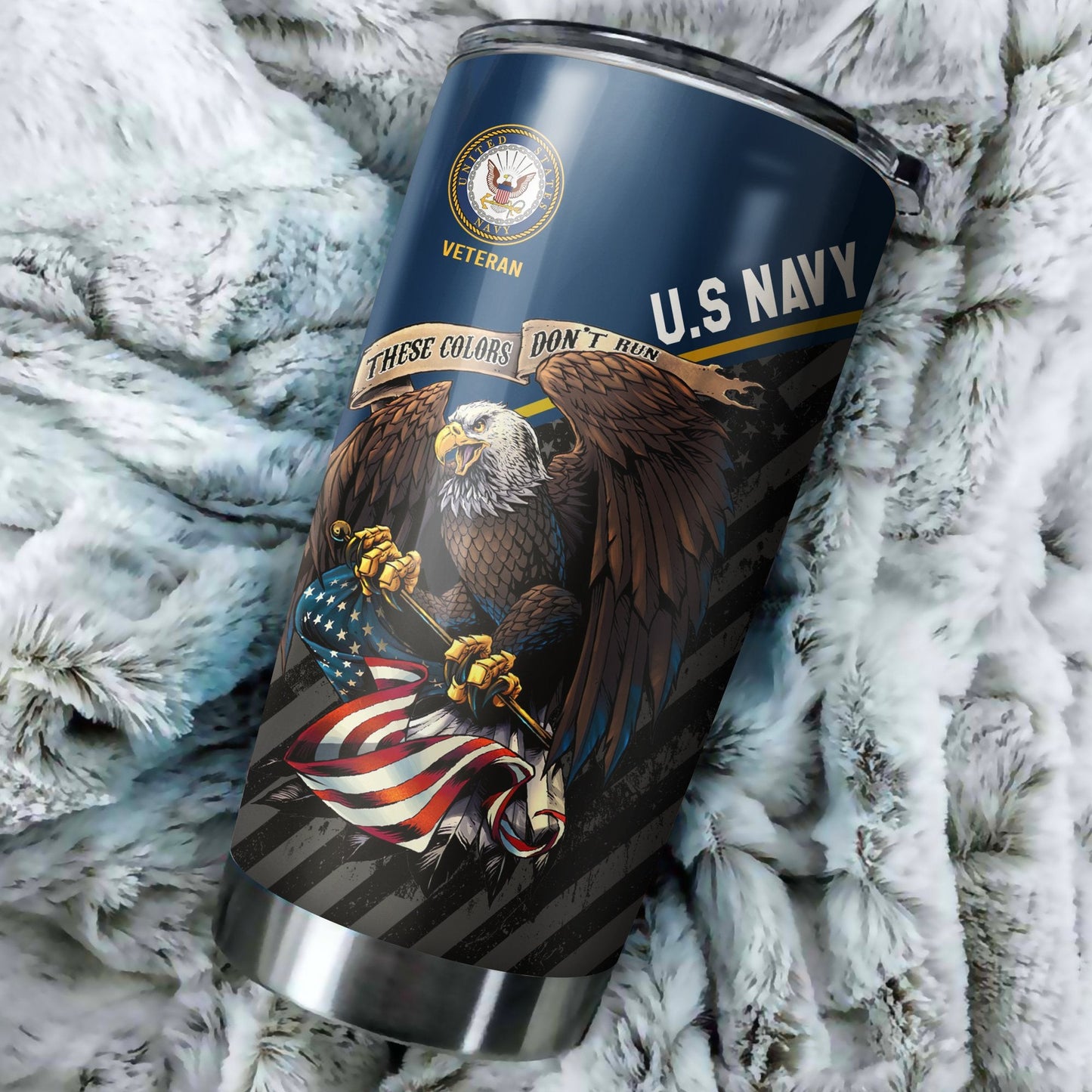 Us Veteran Navy Stainless Steel Tumbler , Gifts for veterans