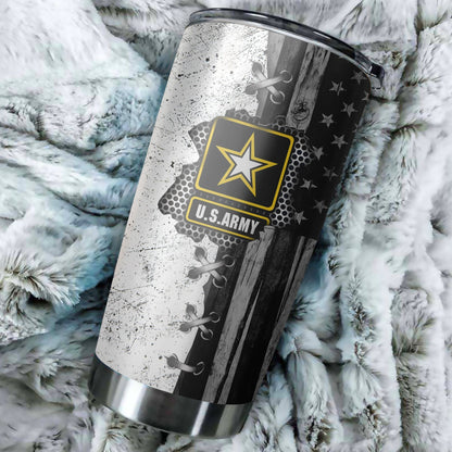Veteran Us Army In My Heart Bw Stainless Steel Tumbler Proud Military , Gifts for veterans