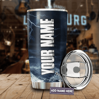 Us Navy Personalized Name Stainless Steel Tumbler_2346 , Gifts for veterans