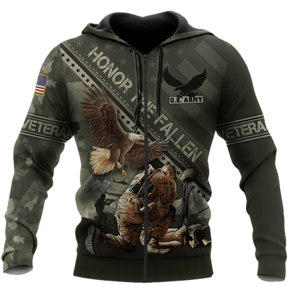 Eagle US Army Veteran 3D All Over Printed Unisex Shirts MH04082201 - AM , Gifts for veterans