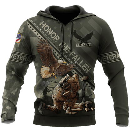 Eagle US Army Veteran 3D All Over Printed Unisex Shirts MH04082201 - AM , Gifts for veterans