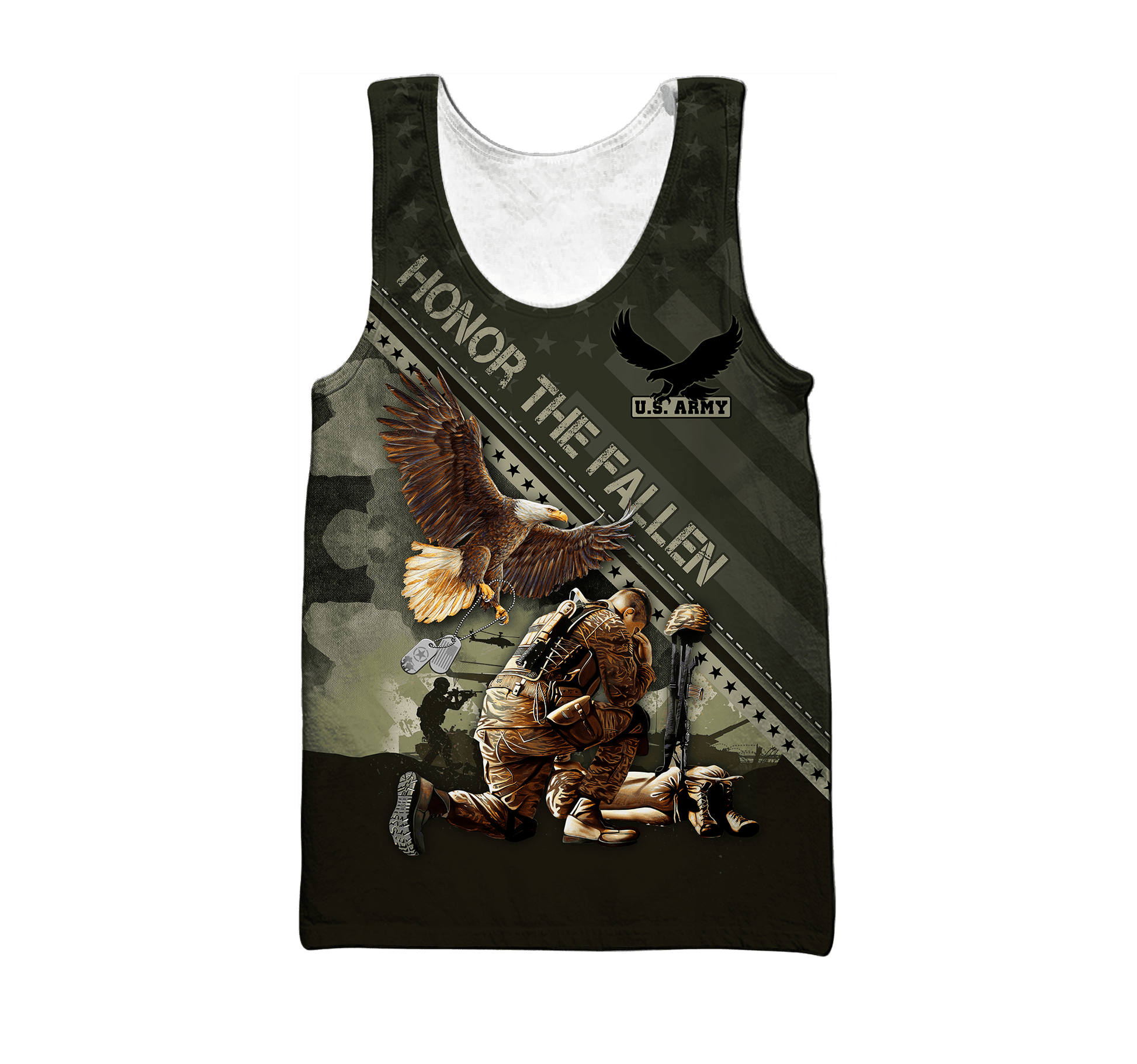 Eagle US Army Veteran 3D All Over Printed Unisex Shirts MH04082201 - AM , Gifts for veterans