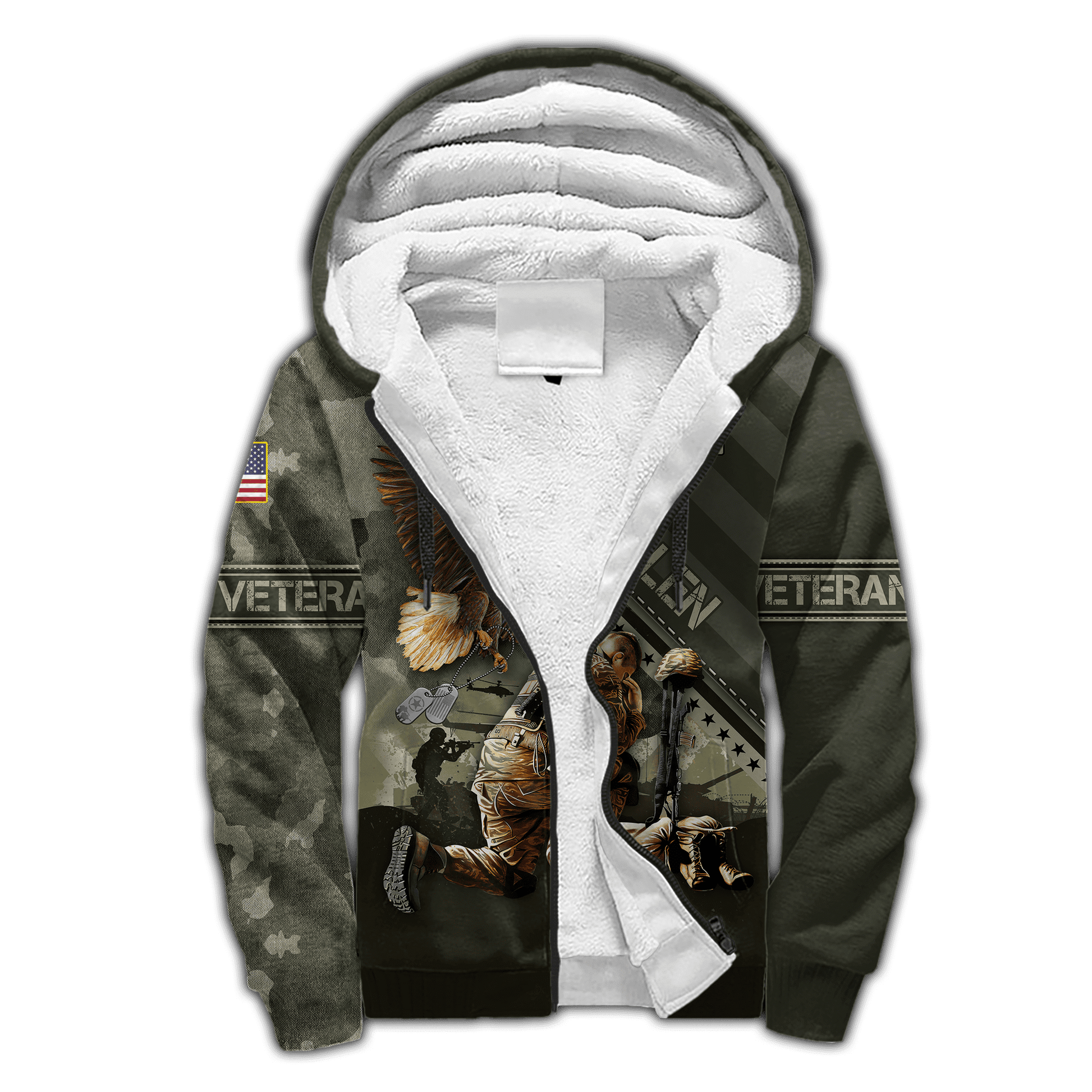 Eagle US Army Veteran 3D All Over Printed Unisex Shirts MH04082201 - AM , Gifts for veterans