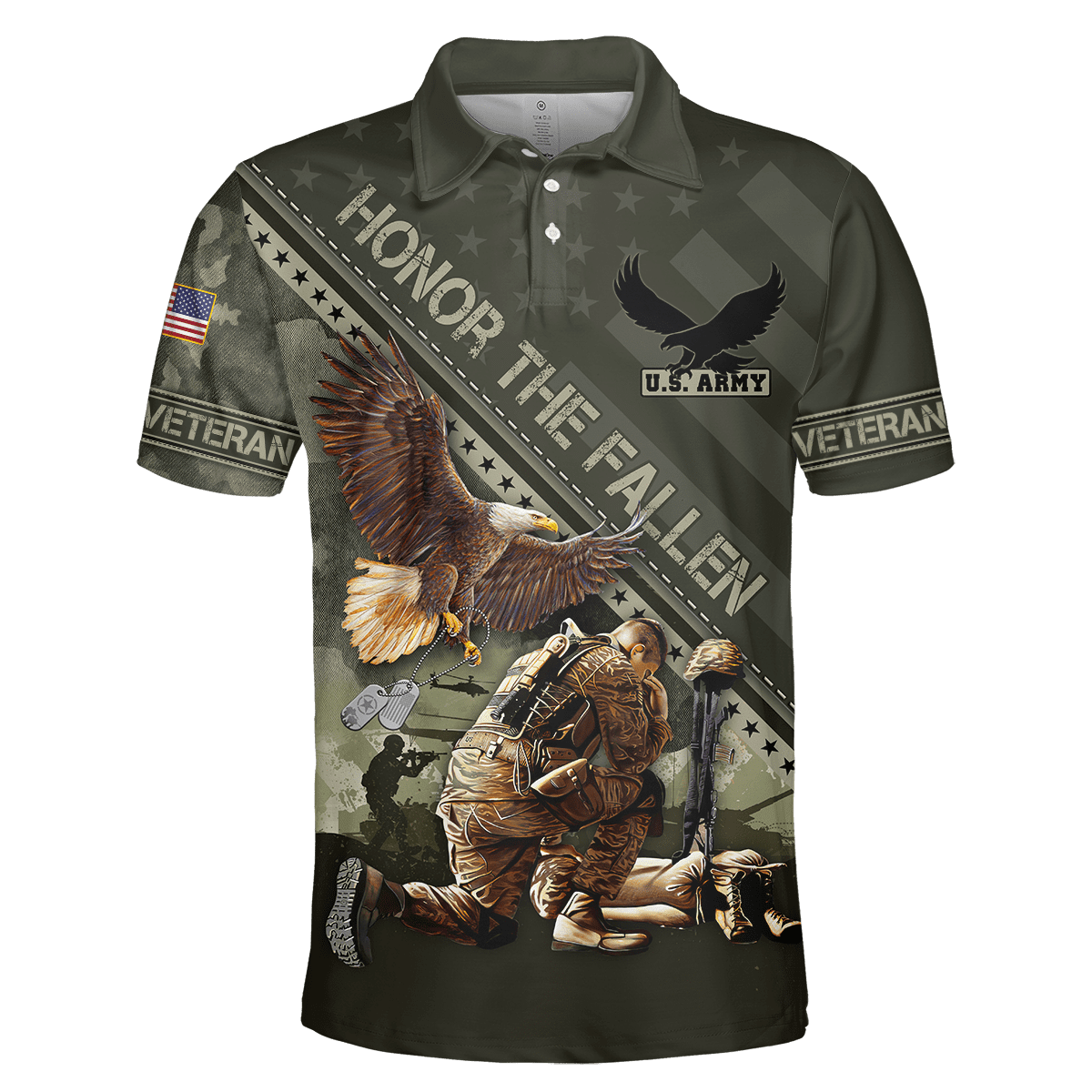Eagle US Army Veteran 3D All Over Printed Unisex Shirts MH04082201 - AM , Gifts for veterans