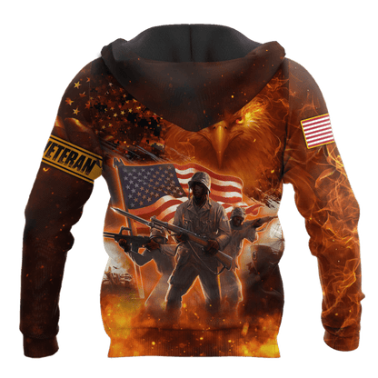 All Over Printed U.S Veteran Unisex Shirts MON04082201-VET , Gifts for veterans