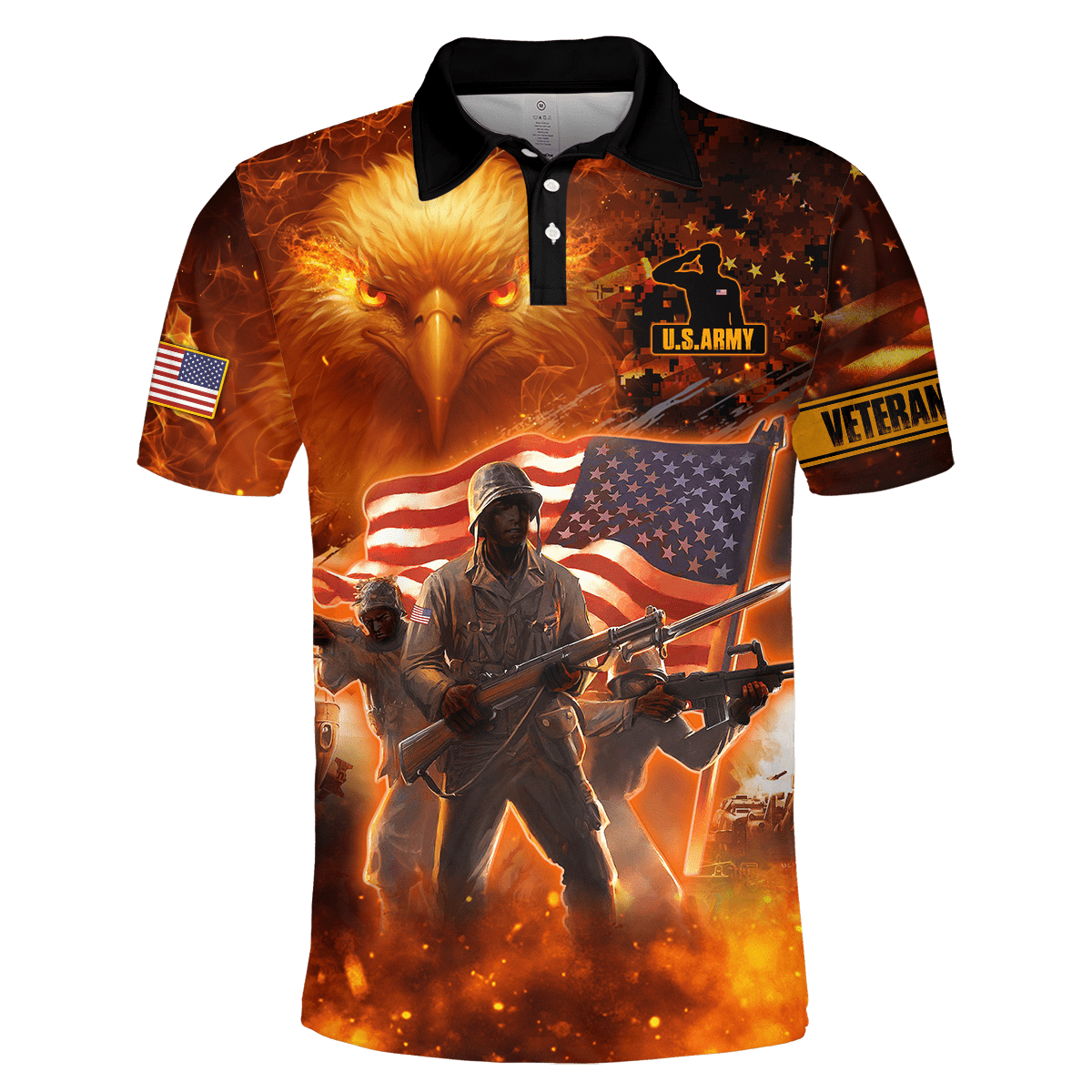 All Over Printed U.S Veteran Unisex Shirts MON04082201-VET , Gifts for veterans
