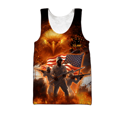All Over Printed U.S Veteran Unisex Shirts MON04082201-VET , Gifts for veterans