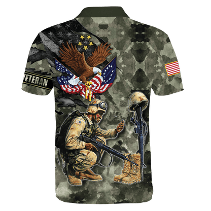 Honor The Fallen - Eagle U.S Veteran Unisex Shirts MON05082201-VET , Gifts for veterans